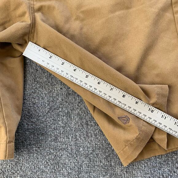 Volcom Corpo Class Shorts Size 32 Brown Mens Chino Skater Surf Cotton Polyester - Picture 9 of 16